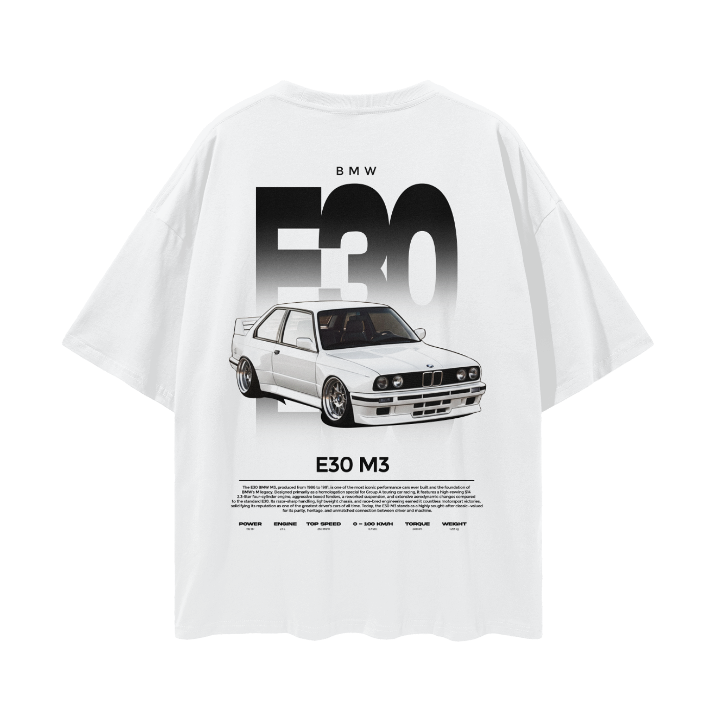 BMW E30 Premium Oversized Tee